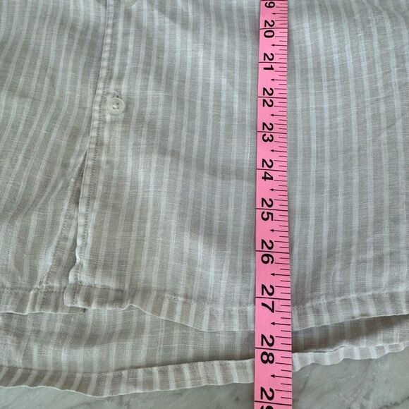 La Havana men’s 100% linen striped shirt size L - Picture 9 of 9